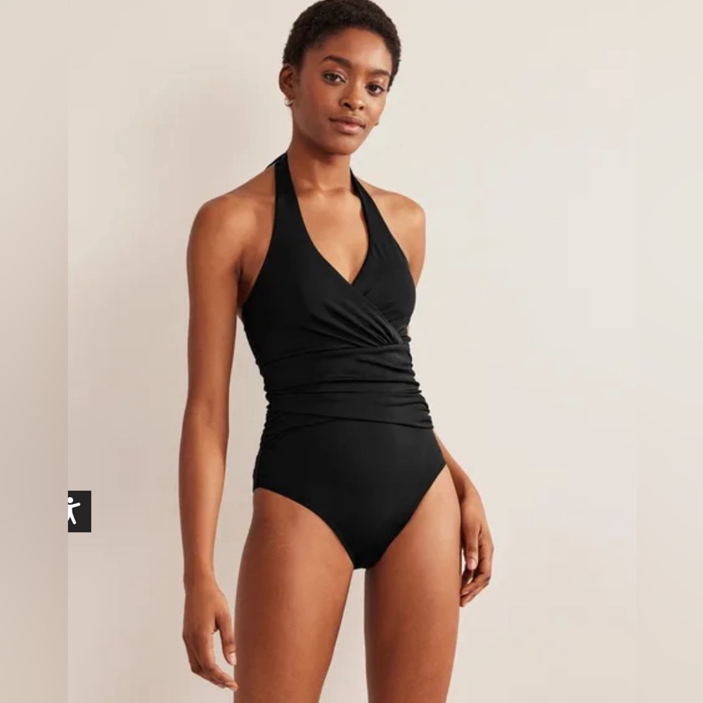 Boden Levanzo Ruched Halter Swim